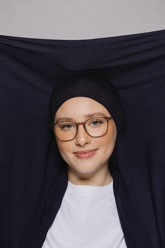 Midnight Ocean-Instant Chiffon Hijab