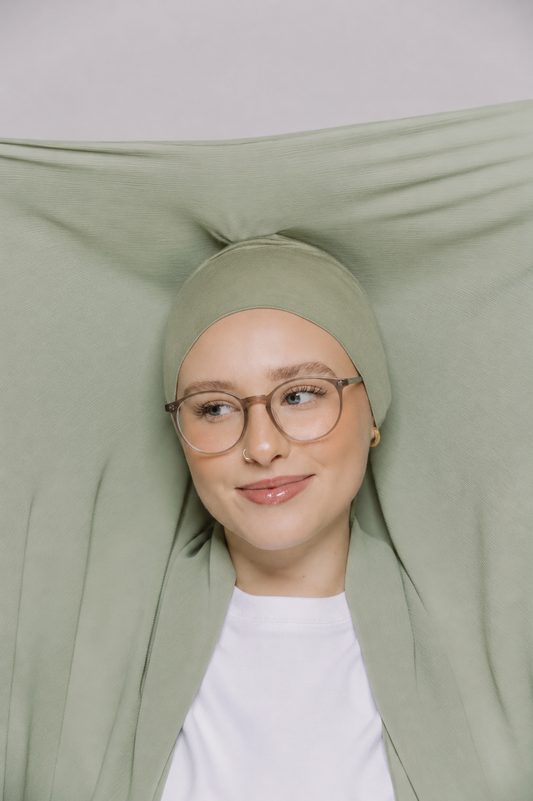 Sage Green-Instant Chiffon Hijab