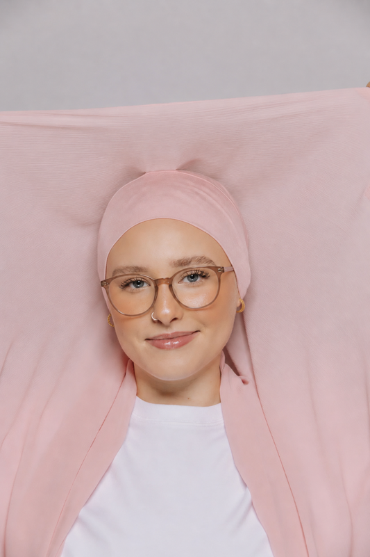 Blush Pink-Instant Chiffon Hijab
