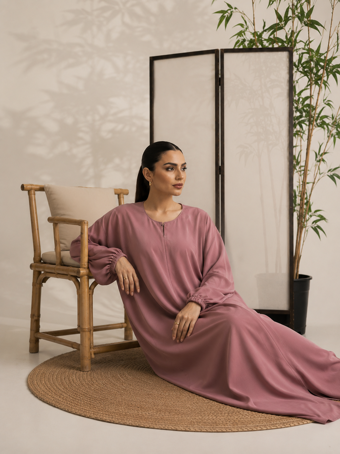 Rose Blush Essential Abaya