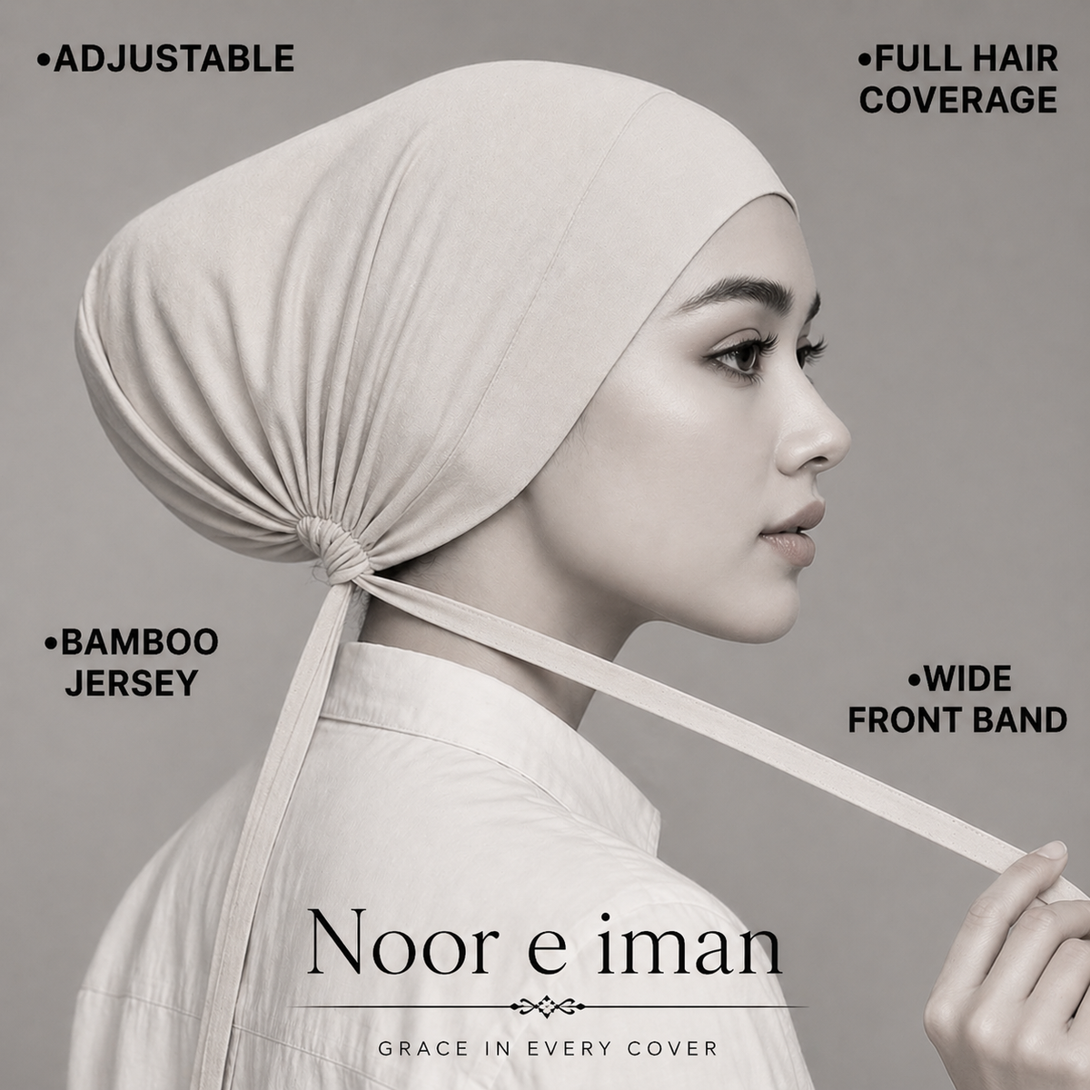 Adjustable Bamboo Undercap- Olive Green