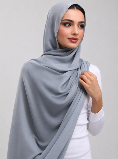 Cloud Blue Plain Hijab