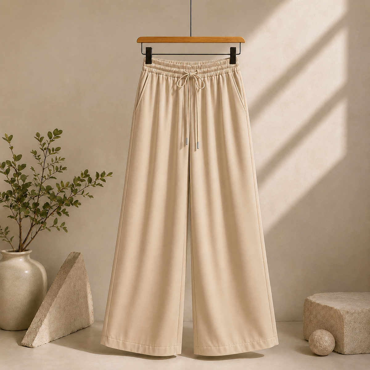 BEIGE FLAPPER TROUSER