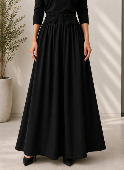 BLACK MAXI SKIRTS
