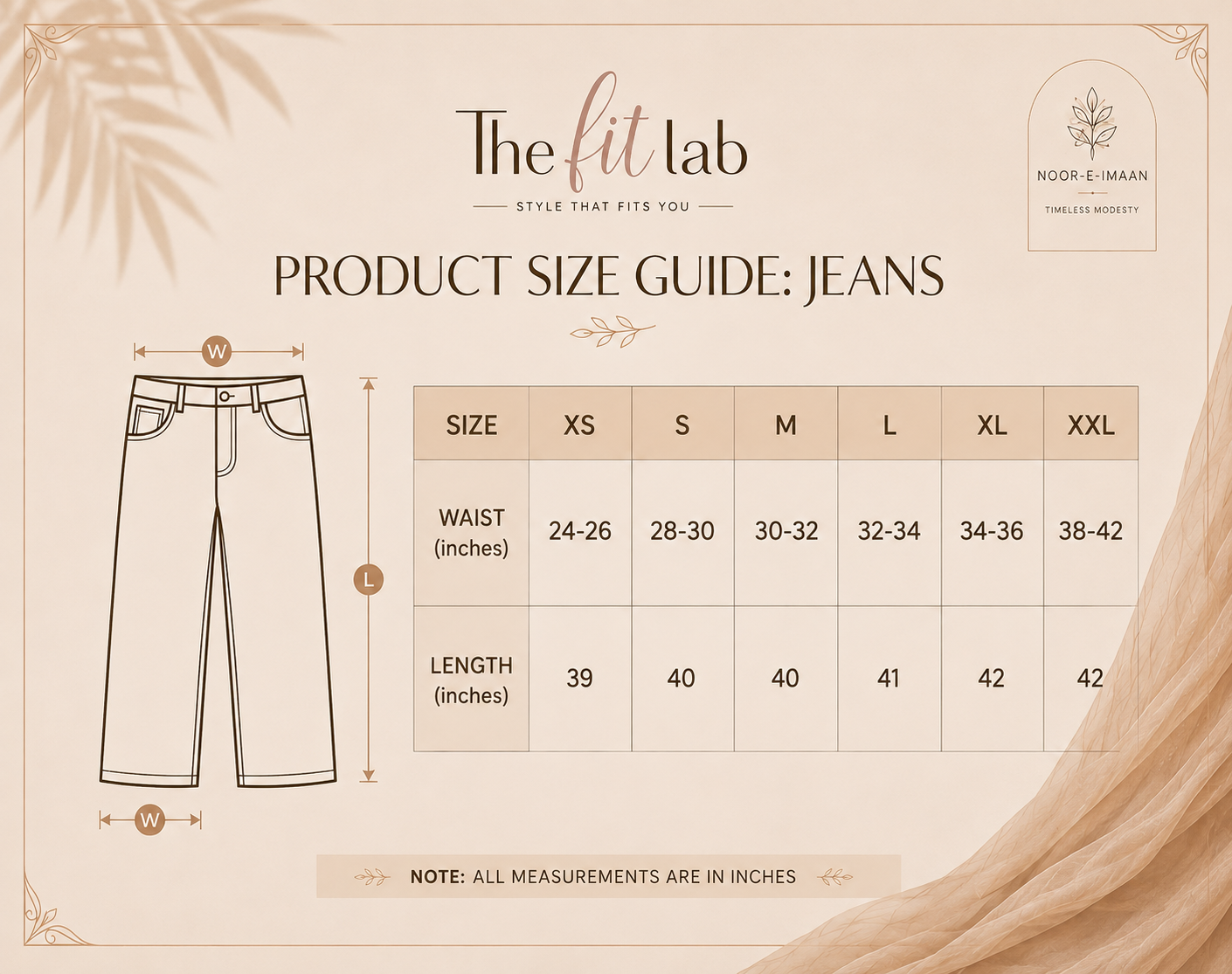 BEIGE BELL BOTTOM JEANS