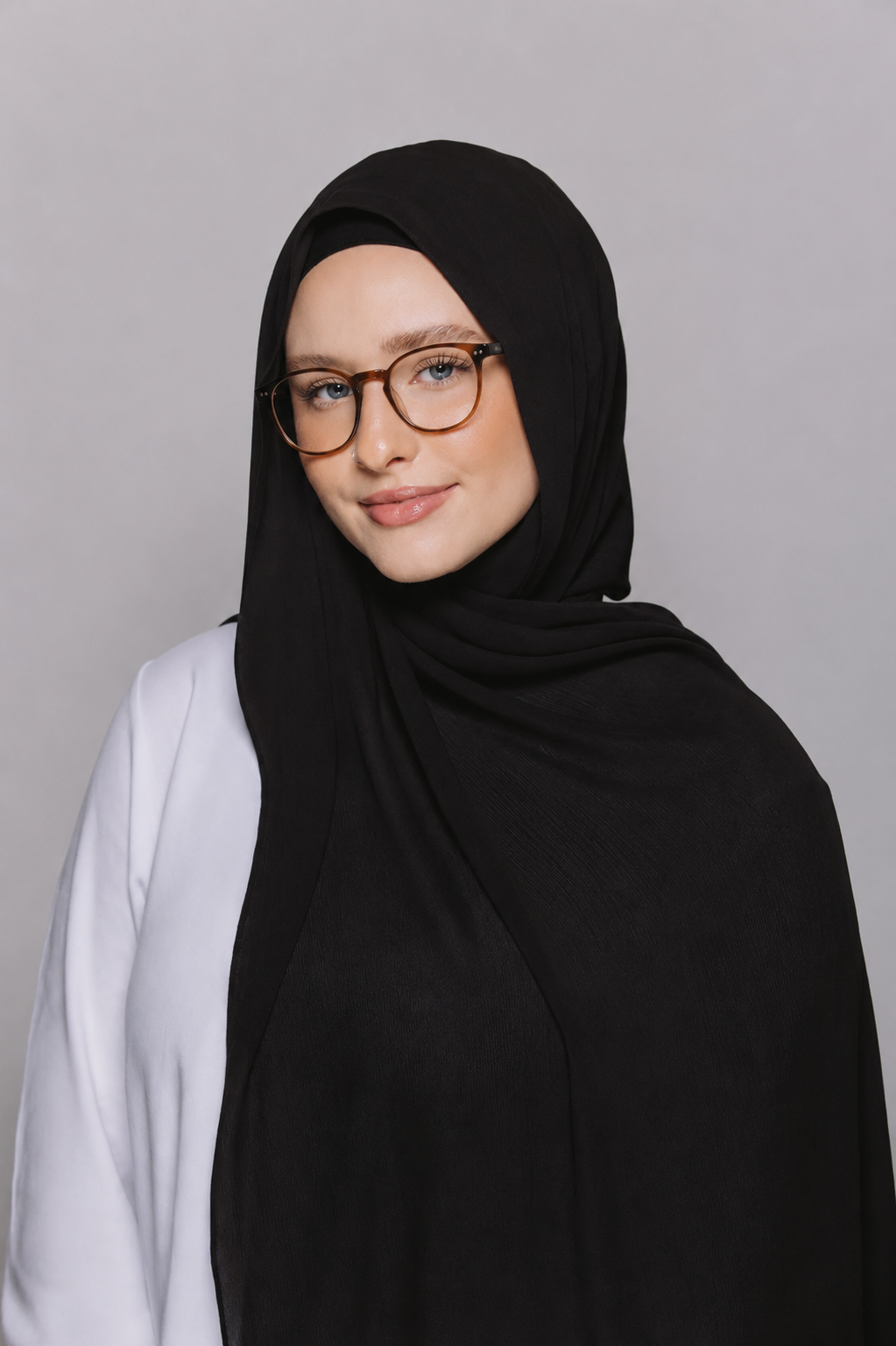 Black-Instant Chiffon Hijab