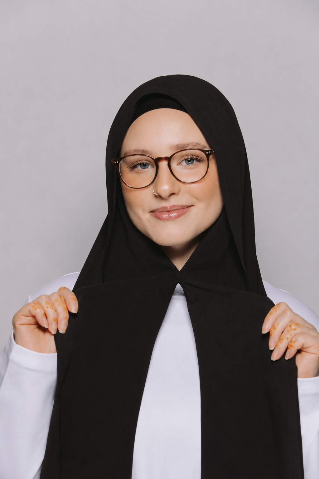 Black-Instant Chiffon Hijab