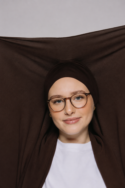 Chocolate Brown-Instant Chiffon Hijab