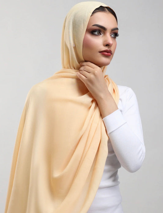 Butter Yellow Plain Hijab
