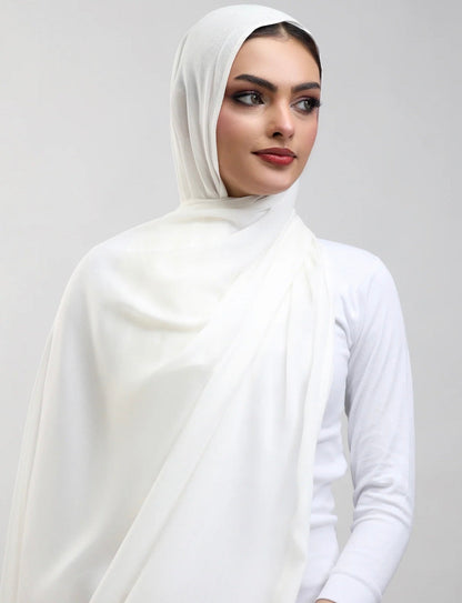 White Plain Hijab