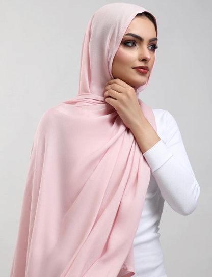 Baby Pink Plain Hijab