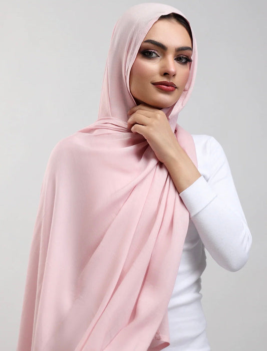 Baby Pink Plain Hijab