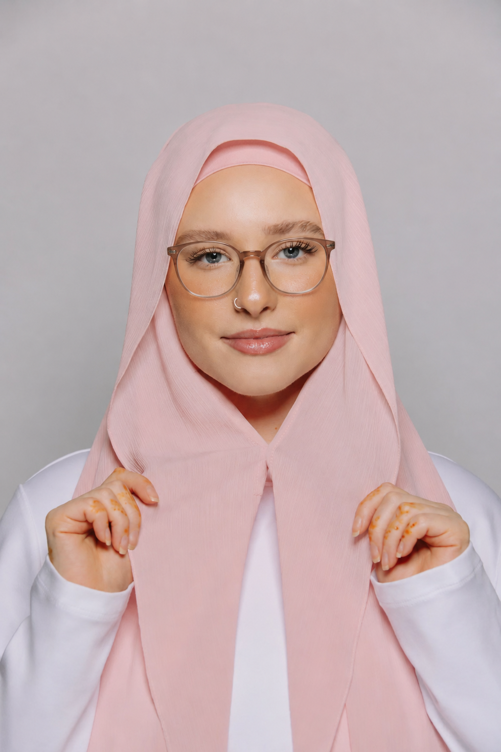 Blush Pink-Instant Chiffon Hijab