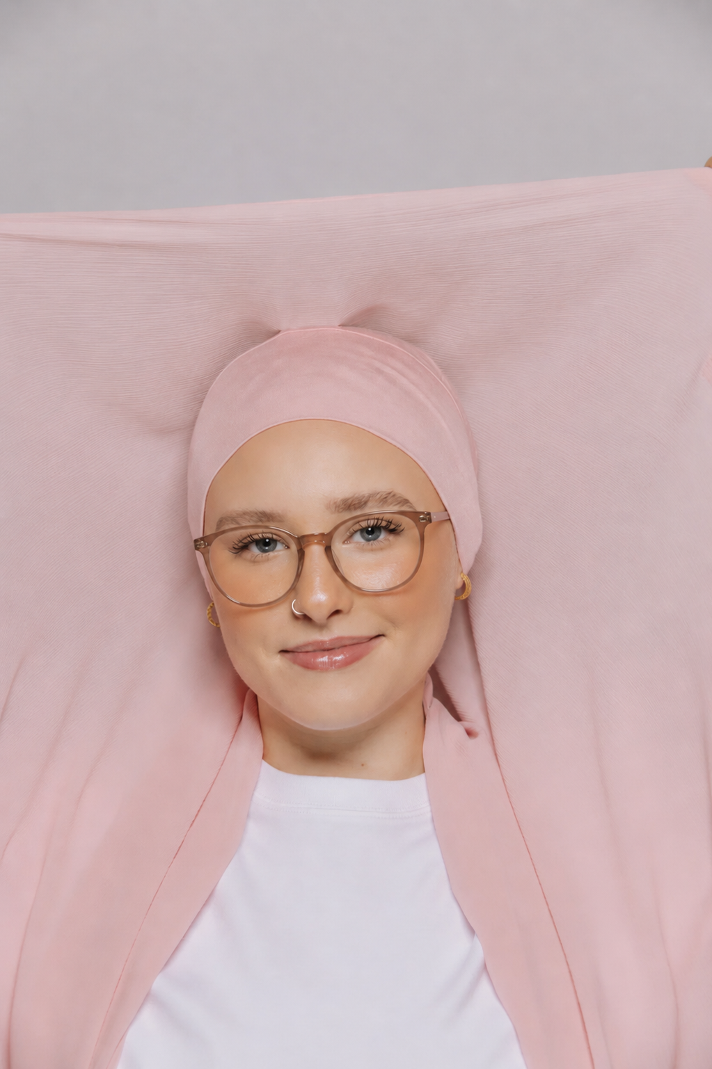 Blush Pink-Instant Chiffon Hijab