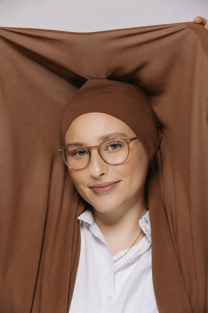 Rust Brown-Instant Chiffon Hijab
