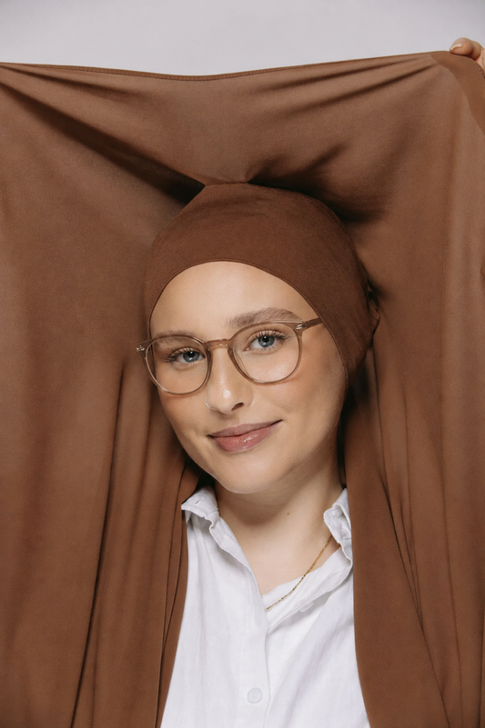 Rust Brown-Instant Chiffon Hijab