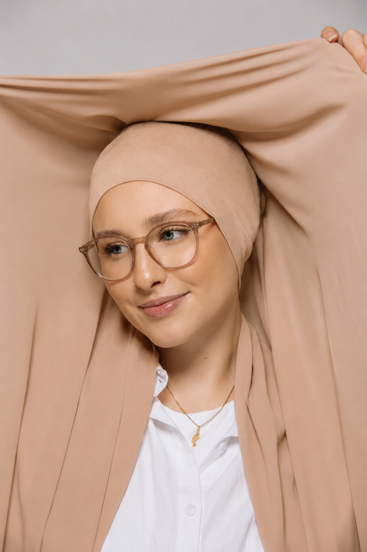 Nude Beige-Instant Chiffon Hijab