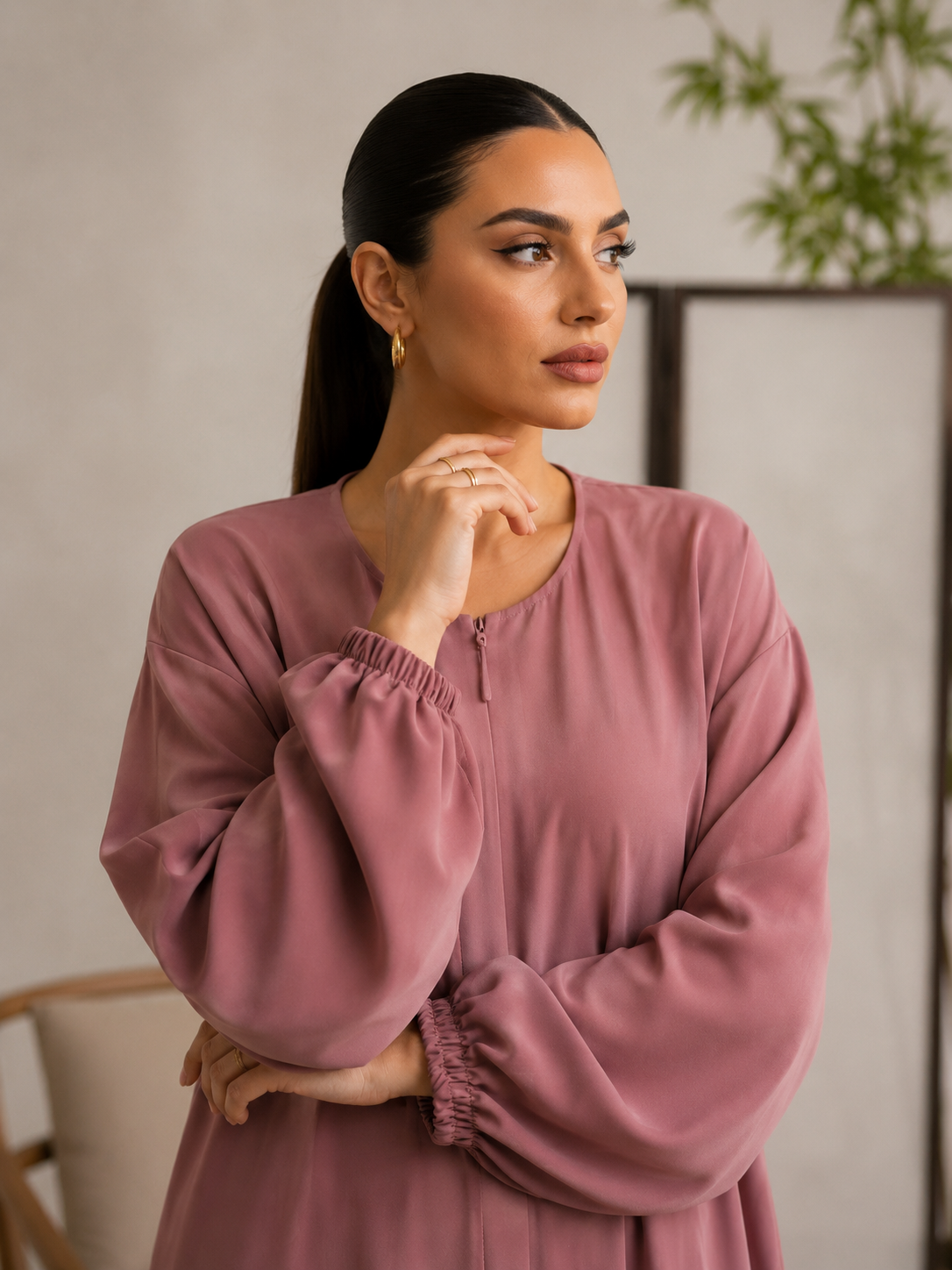 Rose Blush Essential Abaya