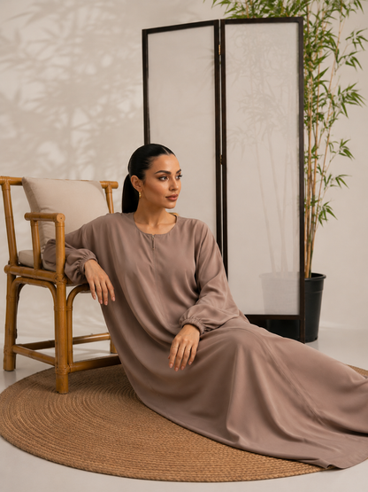 Mocha Grace Classic Abaya