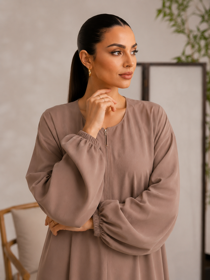 Mocha Grace Classic Abaya