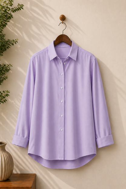 LILAC BUTTON DOWN SHIRT