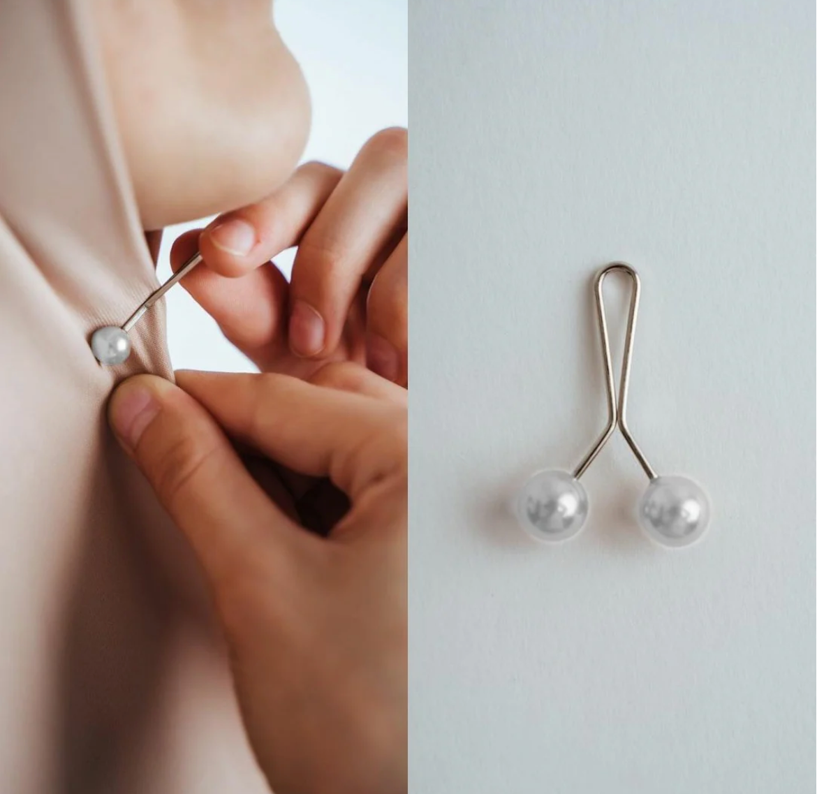 Turkish Hijab Pins-Black & White