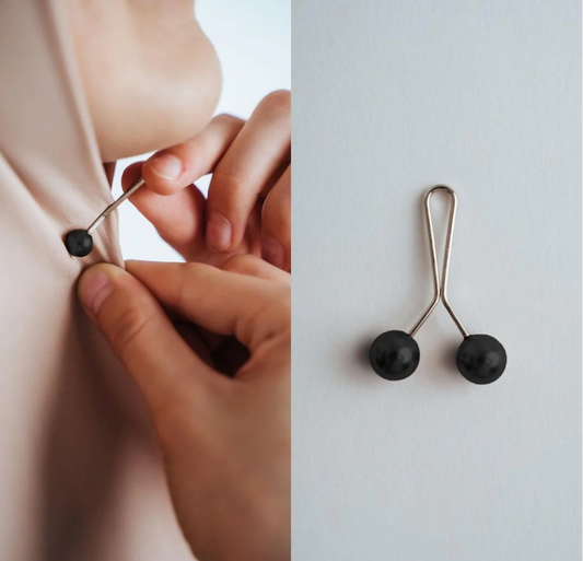 Turkish Hijab Pins-Black & White