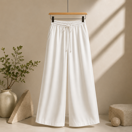 WHITE FLAPPER TROUSER