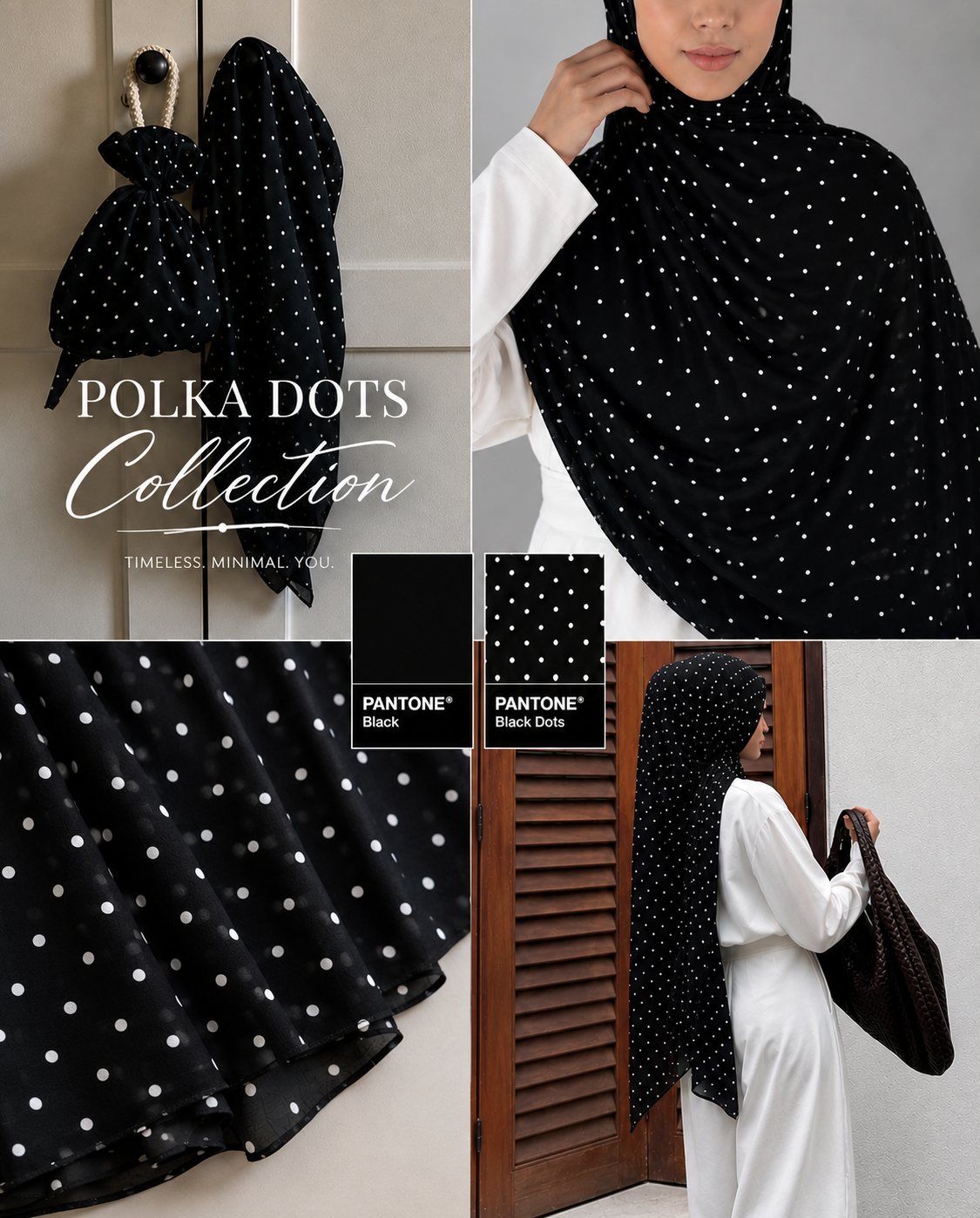 Classic Polka Dot Hijab